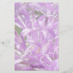 Papelaria Flores Selvagens de Lavandas Bonito Personalizadas