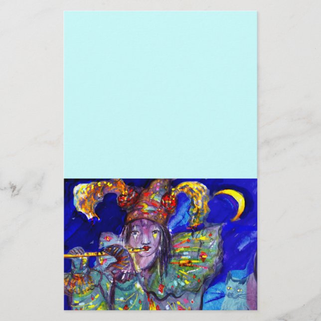Papelaria FLUTIS EM AZUL/Noite de Carnaval de Veneza (Frente)