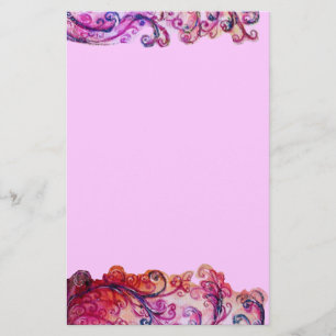 Papelaria FLUXAS QUÍMICAS feltro vermelho-rosa brilhante