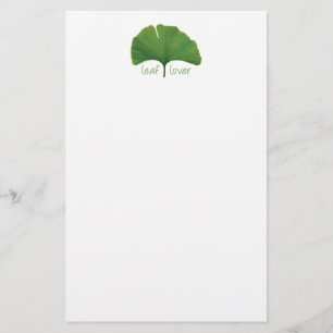 Papelaria Folha de Árvore Ginkgo