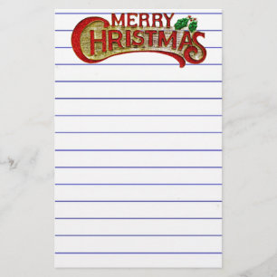 Papelaria Folha de Natal Feliz