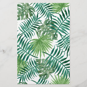 Papelaria Folha de Palma Botânica Tropical de Planta