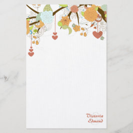 Papelaria Folha Fantástica Floral Personalizada