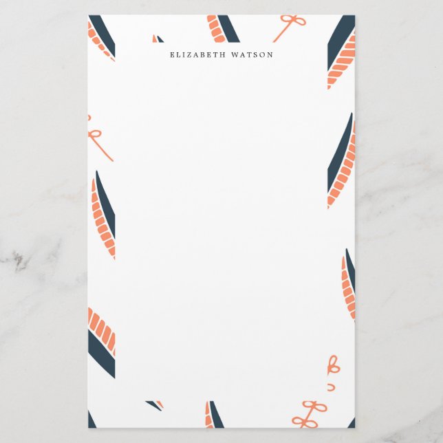 Papelaria Folhas de Ar | Monogramas Stationery (Frente)