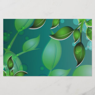 Papelaria Folhas de jardim frescas