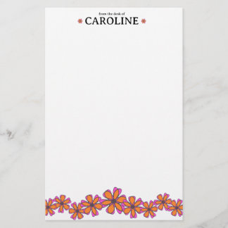 Papelaria Folhas de Mod Papel de Carta Pessoal