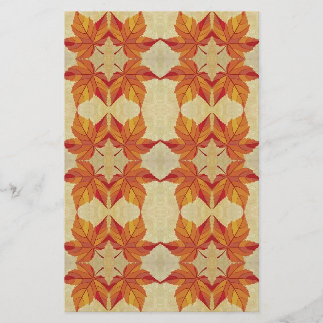 Papelaria Folhas de outono (Frente)