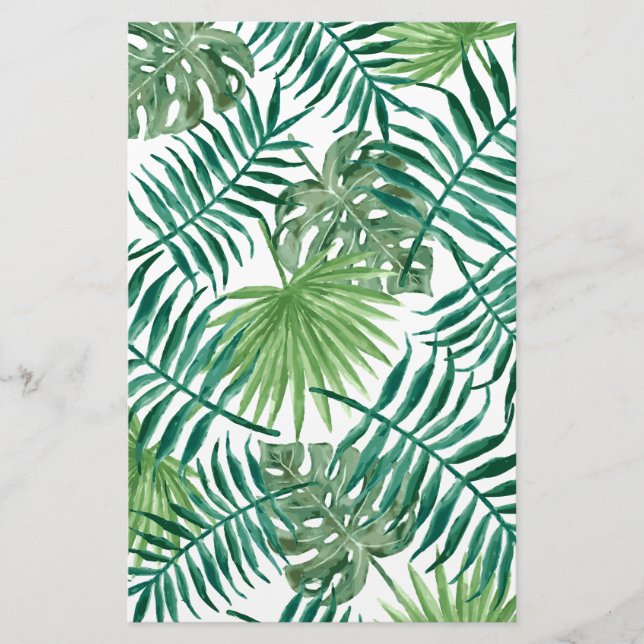 Papelaria Folhas Tropicais (Frente)