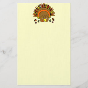 Papelaria Folheto de Ação de Graças da Turquia