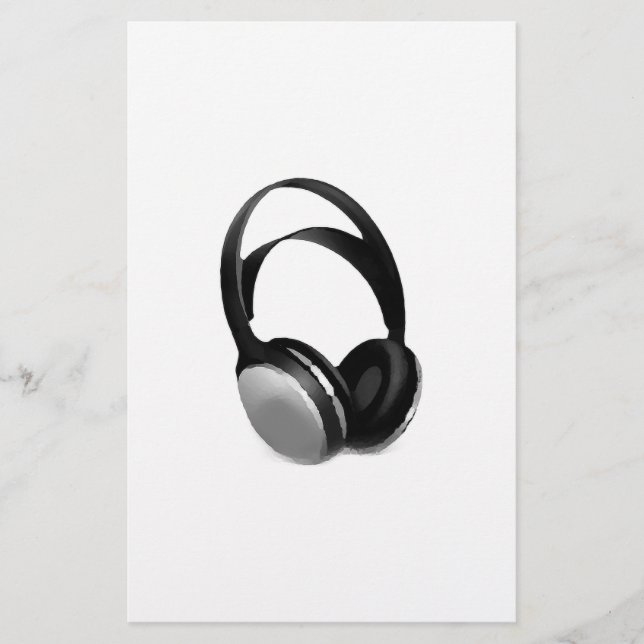 Papelaria Fones de ouvido Pop Art (Frente)
