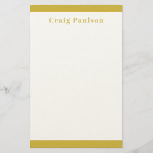 Papelaria Fonte Serif Simples Profissional Simples Ouro Bran