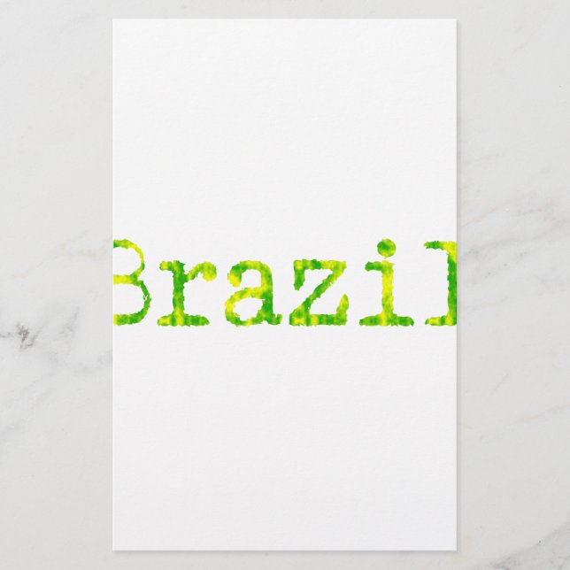 Papelaria Fonte verde e amarela do Brasil (Frente)