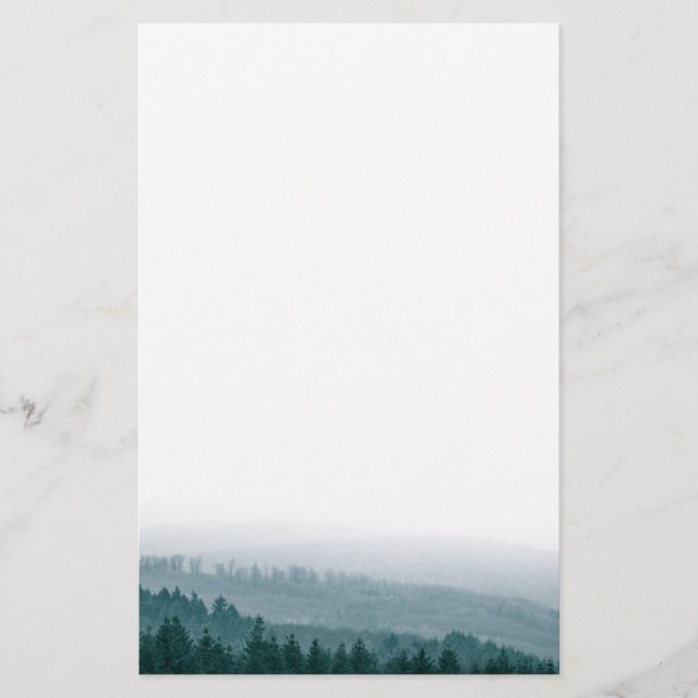 Papelaria Foto da Floresta Natural do Pinheiro (Frente)