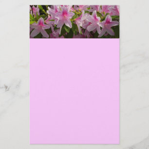 Papelaria Foto floral do primavera cor-de-rosa de Bush da