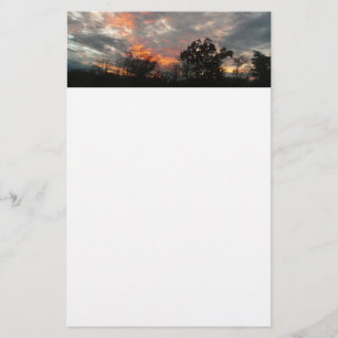 Papelaria Fotografia da paisagem solar do inverno