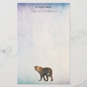 Papelaria Fotografia de Gato Selvagem de Leopardo