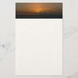 Papelaria Fotografia de paisagens do Sol por Trás das Nuven