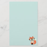 Fox vermelho do hipster bonito
