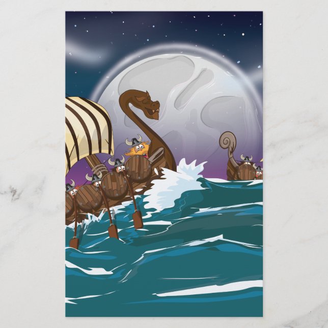 Papelaria Frota de Invasão Viking (Frente)