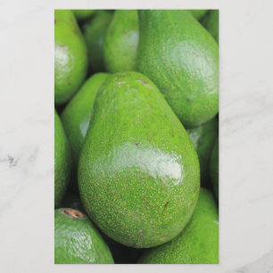 Papelaria fruta verde fresca de abacates