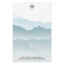 Fundo Azul Clássico das Montanhas Rolantes