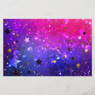 Papelaria Fundo Azul Cor-de-rosa brilhante