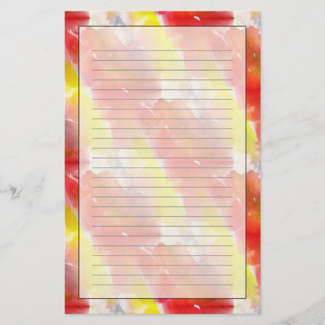 Papelaria Fundo da aguarela da textura do design (Frente)