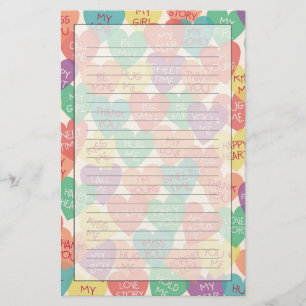 Papelaria Fundo da Forma de Amor
