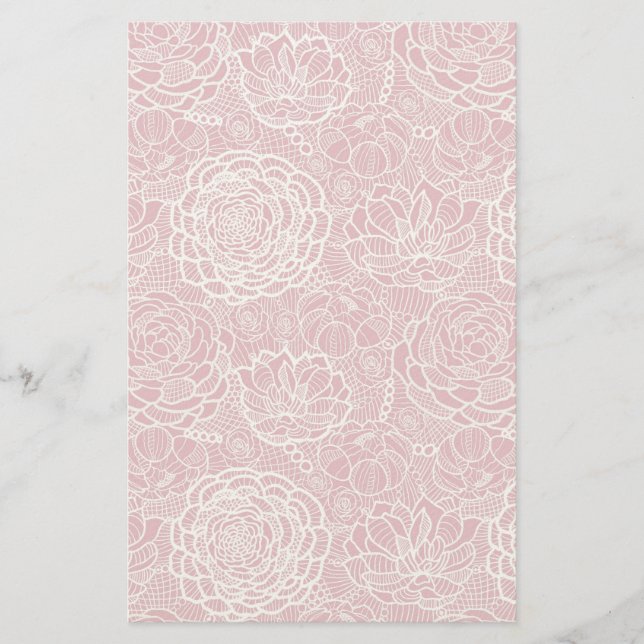 Papelaria Fundo das flores azuis (Frente)