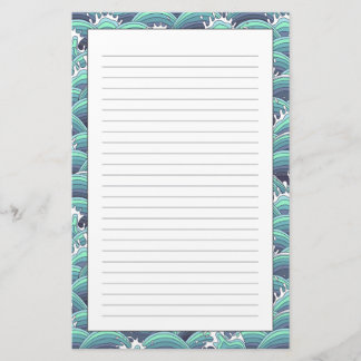 Papelaria Fundo das Ondas do Mar Decorativo