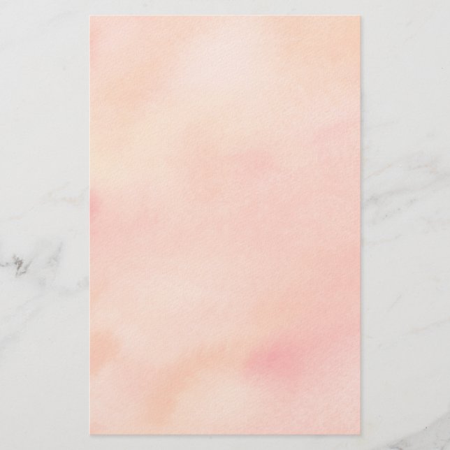 Papelaria Fundo de abstrato Watercolor - Laranja (Frente)