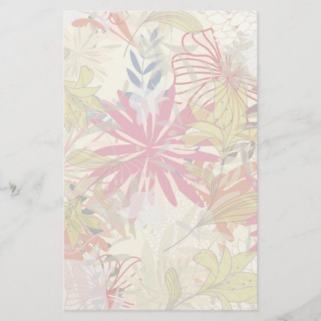 Papelaria Fundo floral 6 (Frente)