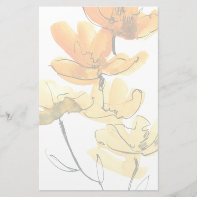 Papelaria Fundo floral abstrato (Frente)