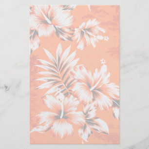 Papelaria Fundo havaiano da flor do hibiscus