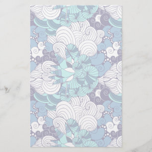 Papelaria Funky Seashell Pattern