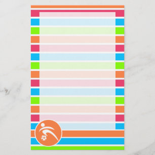 Papelaria Futebol; Retro Neon Rainbow