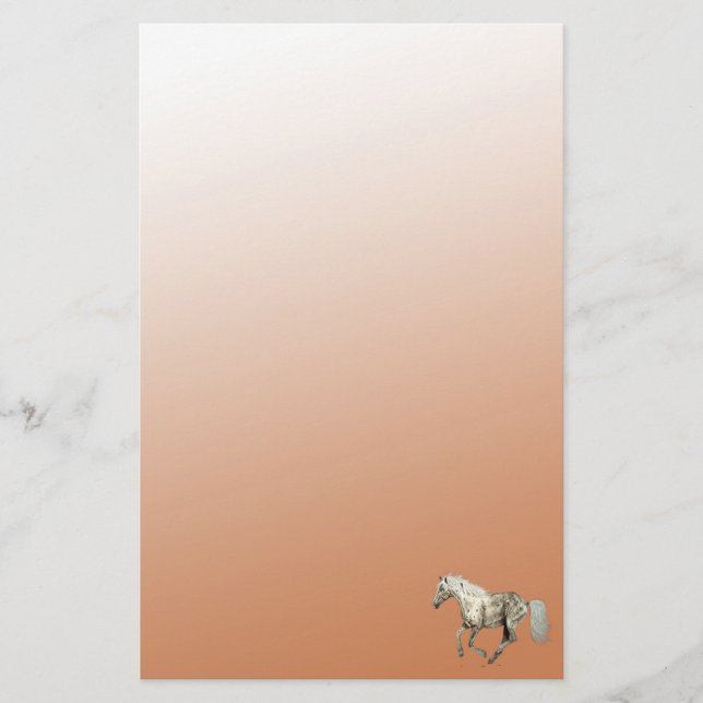 Papelaria Galloping Appaloosa Corse Pastel Stationery (Frente)