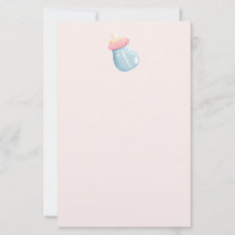 Garrafa de Bebê Azul e Rosa