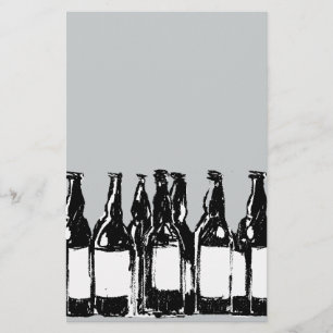 Papelaria garrafas de cerveja