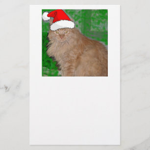 Papelaria Gatinho Laranja de Natal Feliz