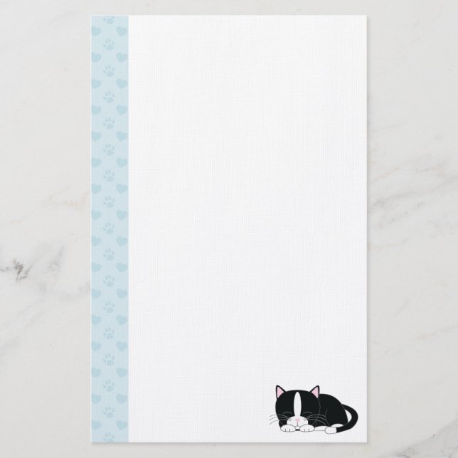 Papelaria Gatinho sonolento {smoking} (Frente)