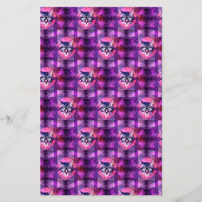 Papelaria gato iluminado (Frente)