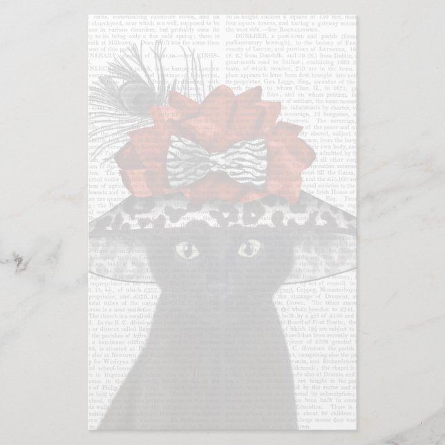 Papelaria Gato Preto com Chapéu Fabuloso (Frente)