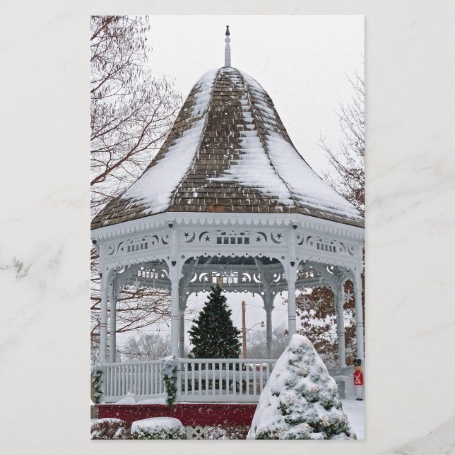 Papelaria Gazebo na neve (Frente)