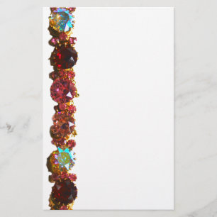 Papelaria Gemstones coloridos rubis diamantes safiras