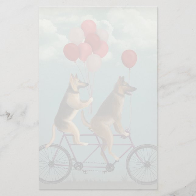 Papelaria German shepherd Tandem (Frente)