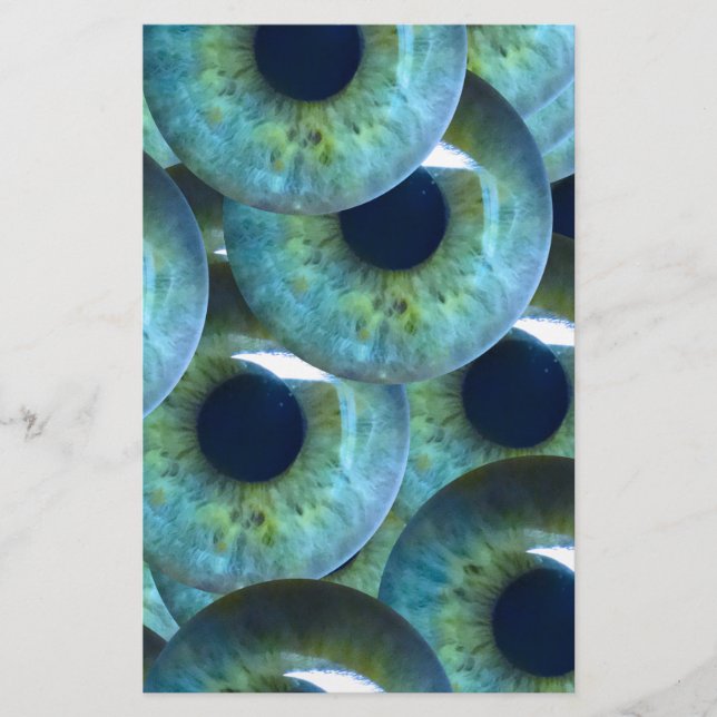 Papelaria globo ocular assustador (Frente)