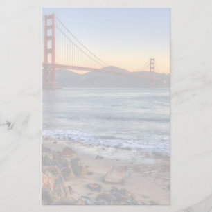 Papelaria Golden gate bridge da fuga de San Francisco Bay