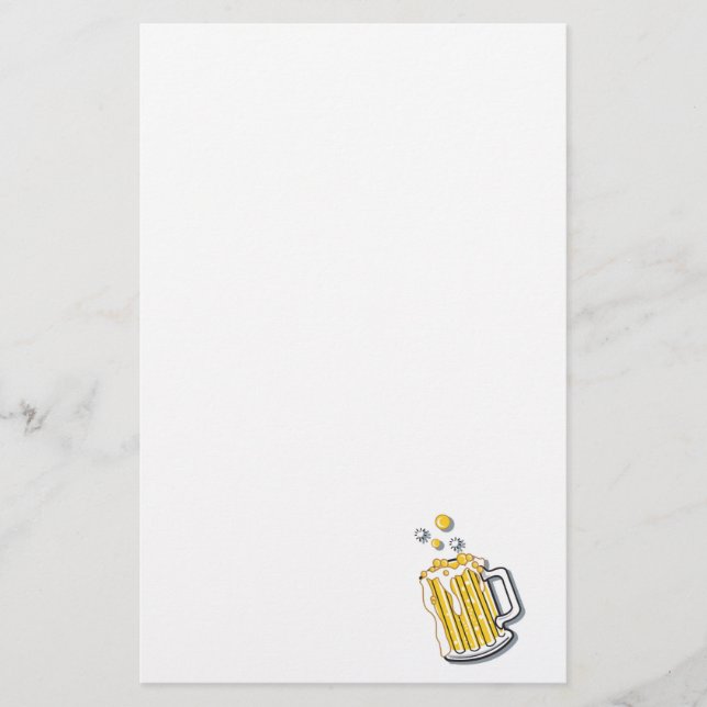 Papelaria gráfico de cerveja em estilo retrô (Frente)