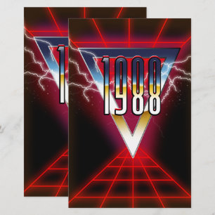 Papelaria gráfico tech noir de 1988